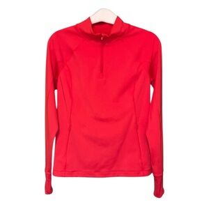 Athleta Red Rainier Half Zip Medium